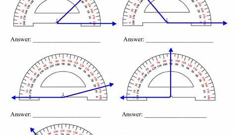 measuring angles 4th grade worksheet