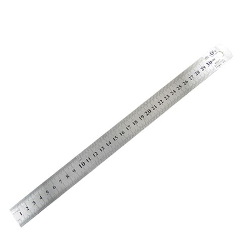Stainless Metal 30cm 12 Inch Length Straight Ruler Tool