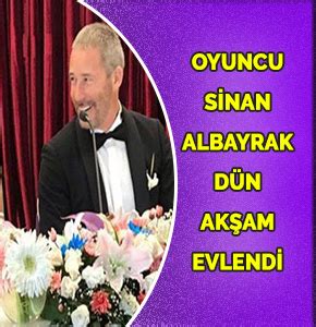 Oyuncu Sinan Albayrak dün Seda Yazıcı ile evlendi