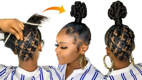 Most Beautiful Top Knot Bun Hairstyle With Criss Cross Easy