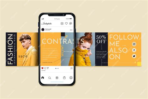 Free Vector Instagram Carousel Templates