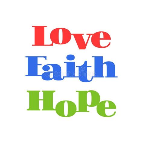 Faith Hope Love Stock Illustrations 26245 Faith Hope Love Stock