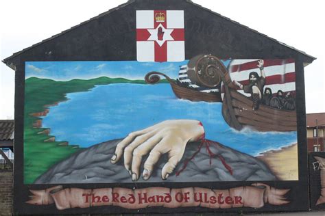 The Red Hand Of Ulster Mural In West Belfast Northern Ire Flickr