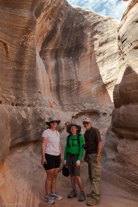 Holeman Slot Canyon With Clare Heather And Rich Greg Willis