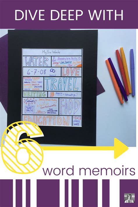 Six Word Memoir Project For English Class Six Word Memoirs Six Words
