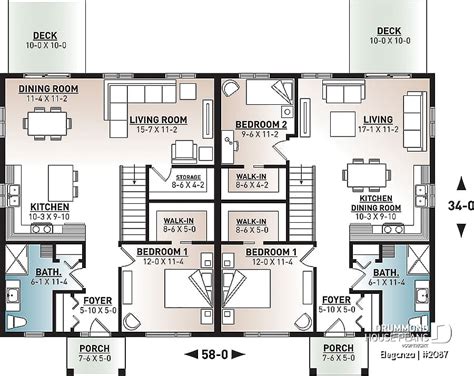 3 bedrooms semi detached malawi house plans guide facebook. House plan 2 bedrooms, 1 bathrooms, 2087 | Drummond House ...