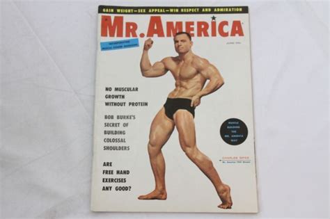 Mr America Bodybuilding Magazine Perfect Men June 1959 Charles Sipes Ebay