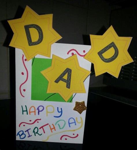 Made By Me For My Dad 2014 Crafts Happy Birthday Arts And Crafts