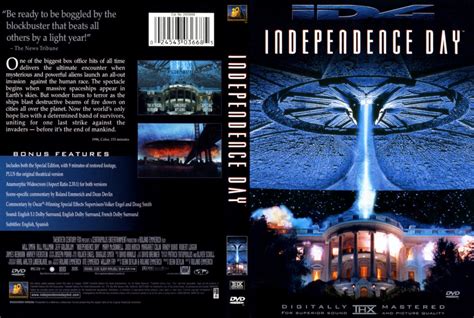 Independence Day 1996 Ws R1 Movie Dvd Cd Label Dvd Cover Front