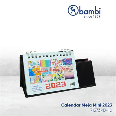 Jual Kalender Meja Mini Desk Calendar 2023 With Pencil Box 71373pb Di