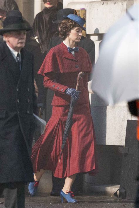 Director rob marshall has confirmed that the production team are talking about another film as there are eight books written by p.l. EMILY BLUNT on the Set of 'Mary Poppins Returns' in London ...