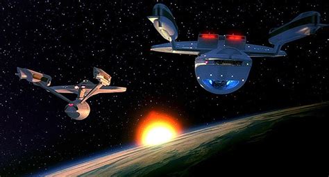 Good View Of Uss Excelsior And Uss Enterprise A Star Trek  Star