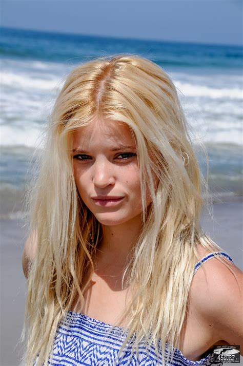 Pretty Blond Swedish Bikini Swimsuit Beach Girl Goddess With Blue Blue