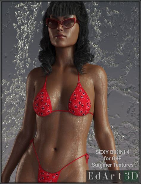 Sexy Bikini 4 For G8f Summer Textures Daz Content By Edart3d