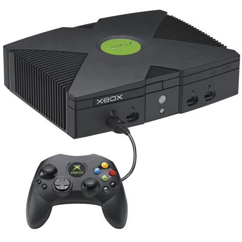 Console Microsoft Xbox Eerste Generatie 1gb Joystick Zwart Back