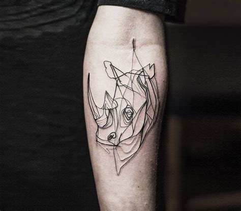 Rhinoceros Tattoo By Kamil Mokot Photo 21599
