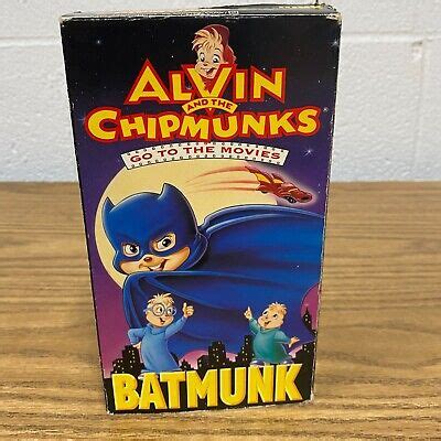 ALVIN AND THE Chipmunks Go To The Movies Batmunk VHS 1992 Used