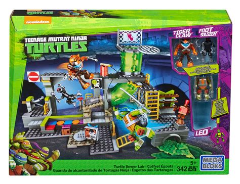 Featuring the ninja turtles design, this table is sure to become a favorite with your little one. MEGA BLOKS Teenage Mutant Ninja Turtles Sewer Lair Playset ...