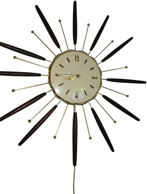 Mid-Century 1963 Lux Atomic Wall Clock | Atomic wall clock ...