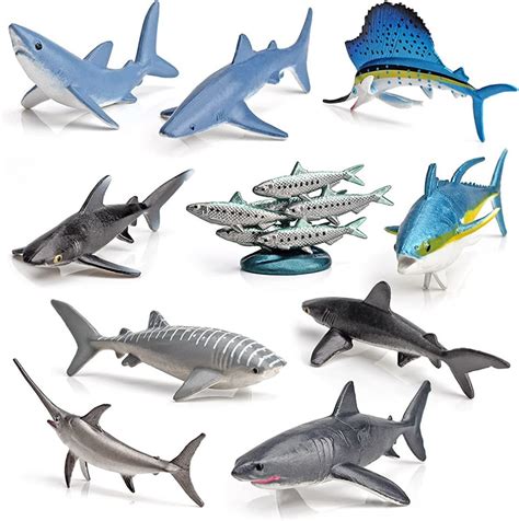 Funcorn Toys Ocean Sea Animal 52 Pack Assorted Mini Vinyl Plastic