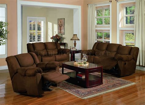 Beige Microfiber Elegant Living Room Wreclining Seats