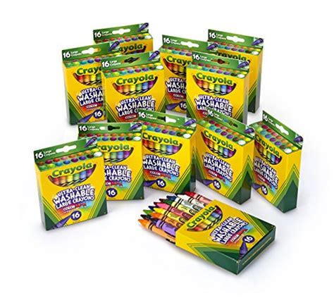 Crayola Ultra Clean Washable Large Crayons Bulk School Supplies 12