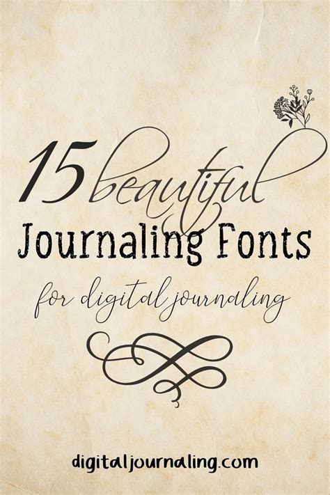 Free Journaling Fonts To Give Your Digital Journal Some Flair Plus Instructions On How To