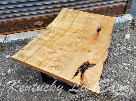 Save lots of money by making your own diy coffee table! Hand Crafted Industrial Live Edge Coffee Table- Ambrosia ...