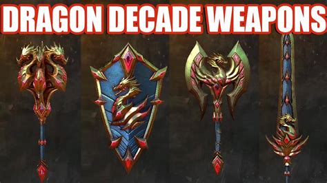 Dragon Decade Weapons Guild Wars 2 Youtube