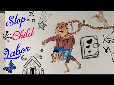 .to make drawing for drawing competition tags: WORLD DAY AGAINST CHILD LABOR Coloring Drawing For Kids ...