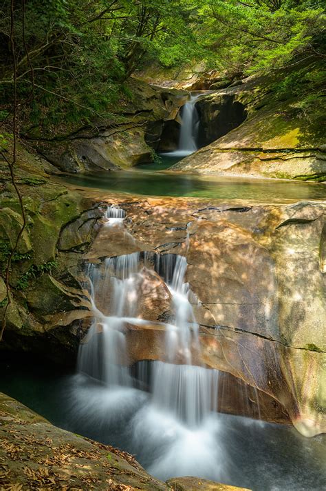 Waterfall Landscape Stones Rocks Trees Hd Phone Wallpaper Peakpx
