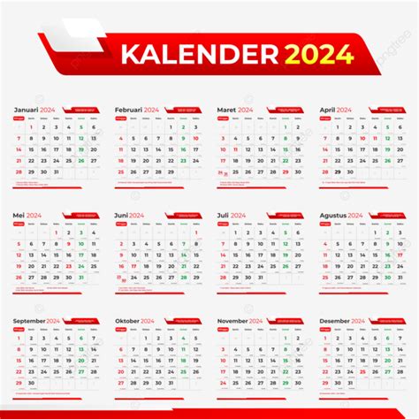 Template Kalender 2024 Lengkap Dengan Tanggal Iklan Hijriah Jawa Dan