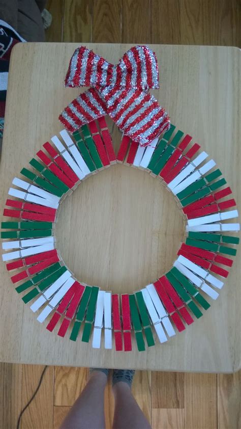 clothespin christmas wreath christmas clothespins holiday crafts christmas wreaths