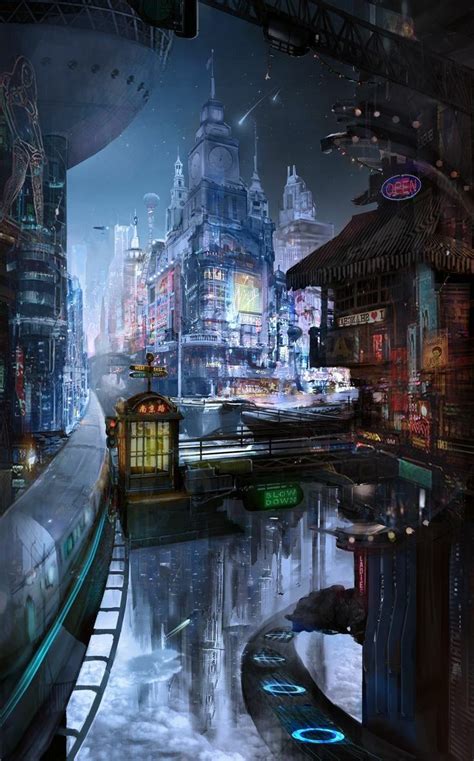 Steampunk And Cyberpunk Cyberpunk City Sci Fi City Futuristic City