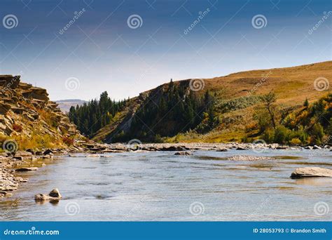 Prairie River Stock Image Image Of Rural Nature Alberta 28053793