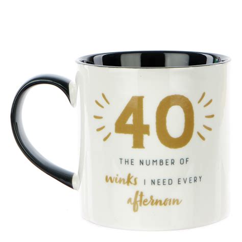 Buy 40th Birthday Mug 40 Winks For Gbp 399 Card Factory Uk
