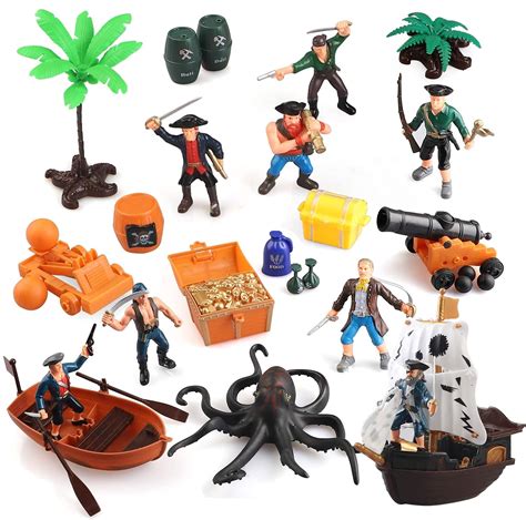 Buy Kramow Pirate Action Figures Play Seteducational Toys Bucket Of