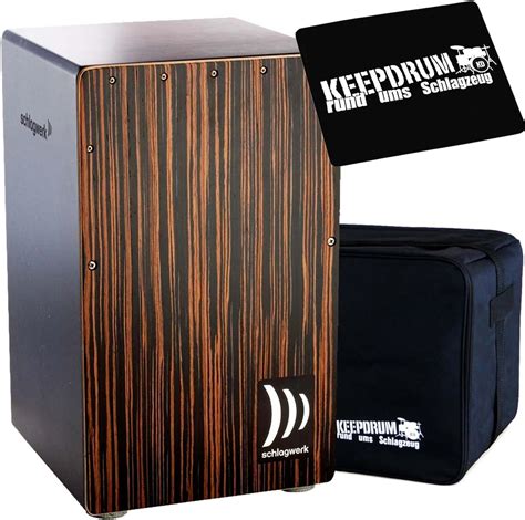 Schlagwerk CP 432 Cajon 2inOne Deluxe Makassar Keepdrum Gig Bag CP