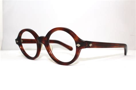 rare antique eyeglasses round lens frames 1940s by ifoundgallery