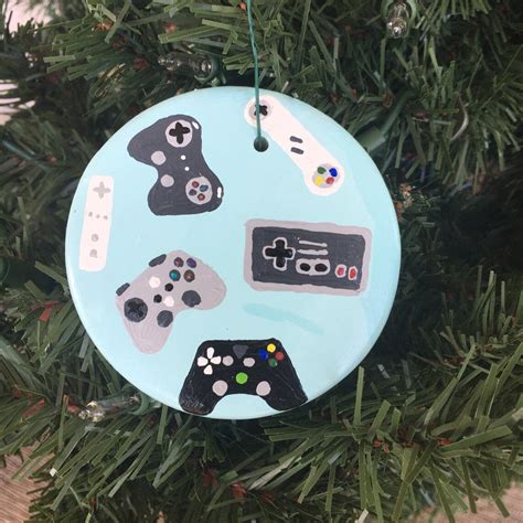 Personalized Gamer Christmas Ornament Video Game Controller Etsy