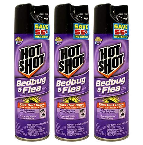 Hot Shot Non Staining Bed Bug And Flea Killer 175 Ounce Pack Of 3