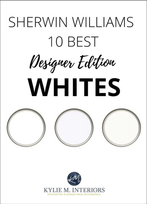 9 Best White Paint Colors Sherwin Williams Designer