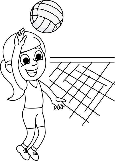 Sports Black And White Outline Clipart Playing