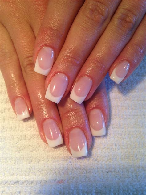 Pink And White Gel Nails Nail Designs