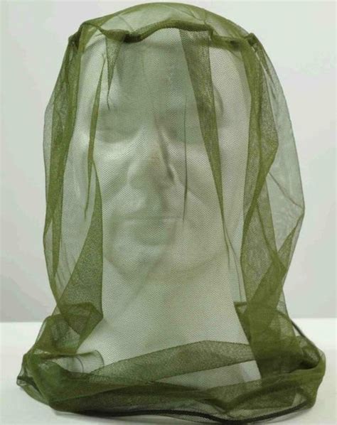 British Army Genuine New Mosquito Head Nets Insect Protection Olive