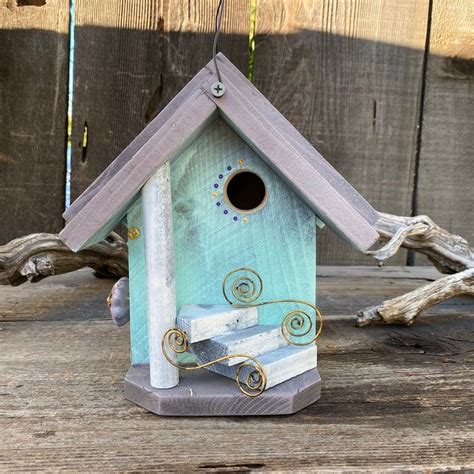 Birdhouse Chickadee Birds House Bird House For Outdoors Etsy