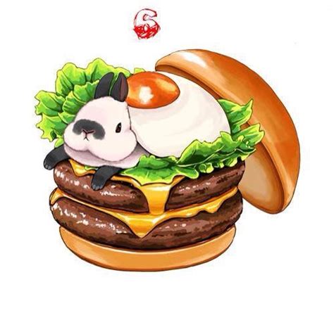 Hamburger Cute Food Drawings Animal Drawings Kawaii Drawings