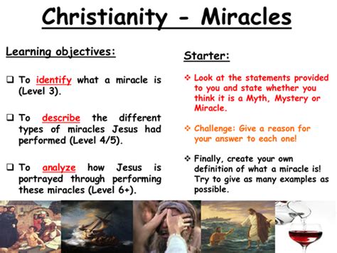 Christianity Miracles Teaching Resources