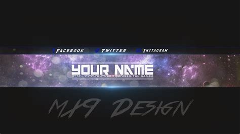 Youtube Channel Banner Template 2560x1440 Kristins Traum