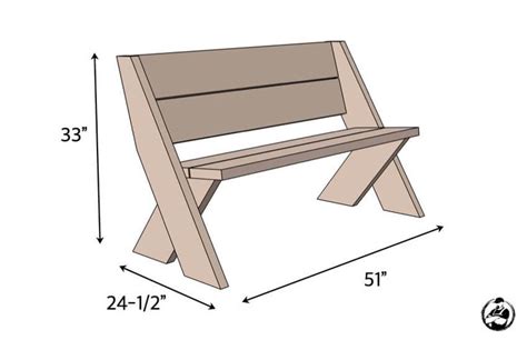 Plans for a half round bench woodwork city free. DIY Outdoor Bench in 30 mins w/ only 3 Tools! | Plans by ...